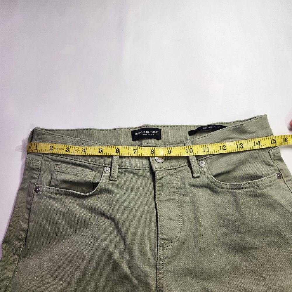 ⭐️Banana Republic Sage Green Jeans – Size 27 | Like New, Stylish & Versatile - Picture 8 of 8